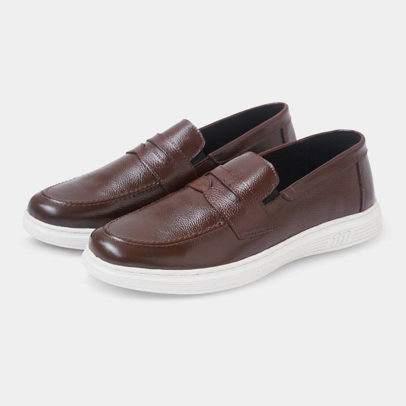 All Match Leather Casual Penny Loafer – Chocolate