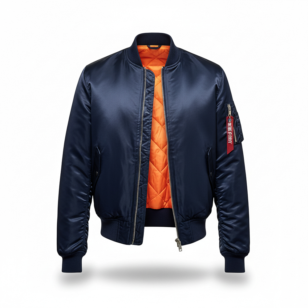 The Maverick Flight Jacket in Midnight Navy