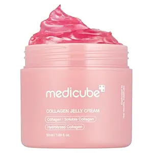 medicube Collagen Jelly Cream- Niacinamide & Freeze-Dried Hydrolyzed Collagen - Boosts skin's barrier hydration and gives 24h Glow & Lifted Look - Korean skincare (1.69 Fl Oz (Pack of 1))